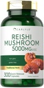 Carlyle Reishi Mushroom Supplemento 5000mg | 300 capsule | Non OGM, Gluten Free Reishi Mushroom Extract