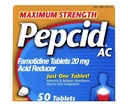 Compresse di resistenza massima del riduttore di acido AC Pepcid, 100-Count