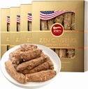 4 scatole di Grande Radice di Ginseng americano Premium (4oz per scatola) - Non OGM, Gluten Free Wisconsin Ginseng. Migliora l'immunità, l'energia & Stamina per l'uomo e le donne