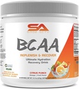 Polvere BCAA Plus Glutamina e polvere di elettrolita per il recupero e l'idratazione - 30 Serve (Citrus Punch)