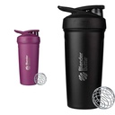 BlenderBottle 24-Ounce in acciaio inox Shaker tazze con filo Whisk, Plum e nero