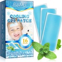16 fogli Fever Patches per i bambini - Caldo Meteo Cooling Gel Patches per gli adulti - Headache Patches - Forehead Fever Cool Pads