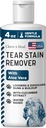 Masticare + Heal Labs Pet Tear Stain Remover for Dogs - 4 oz Water-Based Dog Eye Wash & Cleaner - Dissolves Gunk & Buildup - Aloe Vera & Cucumber Extract