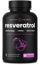 NutraChamps Resveratrolo Supplemento, Formula ad alta resistenza per l'invecchiamento sano, Supporto immunitario, 60 capsule vegane con Trans-Resveratrolo, Foglia di tè verde, Acai Berry & Grape Seed Extract