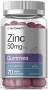 Horbäach Zinc 50mg | 70 Gummies | Mixed Berry Flavor | Vegan, Non OGM e Gluten Formula gratuita | Zinc Citrate Integratore alimentare
