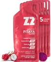 Z2 Dragon Fruit Energy Gel Performance - 25g Carb, 204mg Sodium, Electrolytes, Pre & Durante l'allenamento, Boosts Endurance for Running, Cycling, Biking e Sport - 5-Count Pack