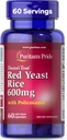 Puritans Pride Doctors Trust® Red Yeast Rice 60mg con Policosanol, Integratore alimentare, 60 capsule di rilascio rapido