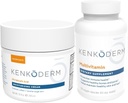 Kenkoderm Psoriasis Crema idratante & Multivitamin Cura della pelle Bundle, Crema idratante con acido salicilico, 10 oz & Multivitamina con Omega 3 & vitamina D, Integratore di supporto immunitario, 120 capsule