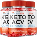 rize labs - RapidFit Keto ACV Gummies per la perdita di peso avanzata con il supplemento di Aceto di Sidro di Mela Aiuta a ridurre il grasso della pancia per una maggiore resistenza (180 Gummies)