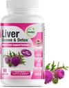 GreeNatr Liver Cleanse Detox & Repair Formula - Milk Thistle, Berberine, Ginger, Beet Root, Dandelion Root, Artichoke Extract, and Chanca Piedra for Optimal Liver Health Support (1 bottiglia)