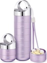 Organizzatore di viaggio del metallo di Zannaki, scatola di pillole settimanali impermeabile portatile, contenitore di cassa della grande lega di alluminio, BPA Free 7 giorno dell'organizzatore di medicina quotidiana per la vitamina, olio di pesce, supplemento