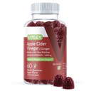 Viteey Apple Cider Vinegar Gummies e Ginger – 1000 mg ACV Gummies per perdita di peso, disintossicazione e digestione – Vegan, senza glutine – 60 Conte