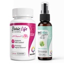 NutraBlast Boric Acid Vaginal Suppositories 600mg (30 Conte) w / Intimist Oli essenziali Spray di miscela (2 fl oz)
