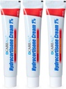 CareAll Hydrocortisone 1%, 1oz Tube (Pack of 3), Massima resistenza Anti-Itch Cream, Rilievo da prurito e rossore da Bug Bites, Eczema, Psoriasis, Poison Ivy, Rovere e Sumac