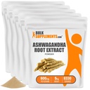 BulkSupplements.com Ashwagandha Root Extract Powder - Ashwagandha Supplement, Ashwagandha Powder - da Ashwagandha Root - Vegan & Gluten Free, 600mg per Serving, 5kg (11 lbs) (Pack of 5)