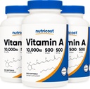 Vitamina Nutricost A 10,000 IU, 500 Softgels (3 bottiglie)