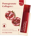 Pomegranate Collagen Jelly Stick (20g x 30 Sticks) Marine Collagen Peptide con 100% Real Spagna Pomegranate - Nessun aroma artificiale - Nessun Preservatives - No Aggiunto Sugar - Easy-to-Absorb