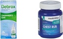 Gocce d'orecchio di Debrox Swimmer, 1 Fl Oz e HealthWise Medicated Chest Rub, 4 oz. Bundle