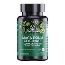 PlantFusion Vegan Magnesium Glycinate Complex 400 mg - Alta assorbenza e biodisponibilità - Chelata - Supporta il rilassamento muscolare, il sonno, la salute del cardio, lo stress e la produzione di energia - Non OGM