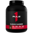 Regola 1 Gainer Pulito - Formula di Gain Lean ad Alta Proteina con 560 Calorie, 30g di proteina a spettro pieno, Oltre 90g Carbs, Sotto 6g di Grasso (15 Serve, Fudge di Cioccolato)