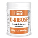 Supersmart - D-Ribose Powder (Natural Sugar) 6gm al giorno - ATP Sintesi & Produzione - Universal Fuel for Energy | Non OGM & Gluten Free - 150 g