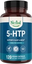Nested Naturals 5-HTP 100 mg (5-idrossitriptofano) - Supporto per sonno e umore - 5HTP Supplemento per Serotonina naturale - 120 Non OGM, capsule vegane