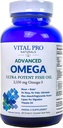 Vital Pro Naturals - Advanced Omega Wild Caught Norwegian Fish Oil con 2350mg di High Potency Omega 3 Fatty Acid Supplements EPA DHA e DPA per cervello e cuore 60 Softgels (Packaging May Vary)