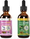 Rejuvica Health Balanced Femme + VitaLiver - Supporto Equilibrio femminile + Supporto per fegato- Consegna liquida per un migliore assorbimento - Cardo al latte, Dong Quai, Artichoke, Maca, Dandelion & More!