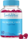 Gummie di fibre prebiotiche per la salute digestiva | Supporta batteri di fegato e regolarità digestiva | Vegan, Keto, Kosher | senza glutine, non OGM, pianta-basata | Natural Berry Flavor | 60 Conte