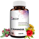 Dainova D Mannose 1350mg con capsule di mirtillo I D-Mannose per la prevenzione UTI, supporto del tratto urinario, salute del tratto urinario per le donne, & Cleanse. W/Hibiscus & Dandelion, 120 capsule vegetali