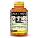 MASON NATURAL intero Herb Ginger 500 mg, 2 mesi di fornitura, naturale supplemento di erbe, 60 capsule