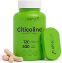 LongLifeNutri Citicoline (CDP-Choline) 300 mg, 120 capsule vegetariane, alimentazione a 4 mesi, certificazione GMP, Made in USA