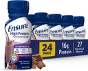 Assicurare la Shake di Nutrizione di Cioccolato di latte ad alta proteina, Pronta a Bere, 16g Proteine e 27 Vitamine e Minerali, 8 fl oz, 24 Pack