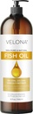 Fish Omega-3 olio di Velona - 32 Fl Oz | 100% puro e naturale olio vettore | raffinato vitamina E, D, Omega-3 | Cucina, pelle, viso, corpo, cura dei capelli | Utilizzare oggi - Godetevi i risultati