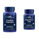Estensione della vita Creatina capsule 120 conte & Magnesio Caps 500mg 100 Conte - Forza del muscolo, salute del cuore