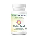 Dr. Clark Folic Acid (Vitamin B9) Supplemento – 1mg, 100 capsule Gelatin, vitamina B essenziale per la salute quotidiana