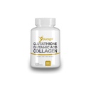 Young+ Glutathione, acido glutammico e collagene. Supplemento antiossidante - 1000mg, 60 capsule