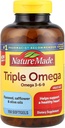 Triple Omega 3-6-9, 150 Softgels dimensione del valore, supplemento Omega per la salute del cuore