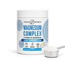 Polvere Complesso Magnesio - 8 tipi di Magnesio, L-Threonate (Magtein), Glycinate, Malate e Altro per la salute del cervello, Rilassamento, Assorbimento massimo - Non aromatizzato, 30 Serve