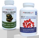 Bricker Labs Joint Comfort e Sugar Balance | Mussel Ciclo Omega per la salute comune + Vanadyl a tripla resistenza Big-V per il supporto dello zucchero nel sangue