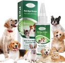 AIQIUSHA Dog Eye Drops 60ML per tutti gli occhi animali Lavare,Aiuto allevia i sintomi rosa occhi e allergia, facilita prurito e irritazione, con oli essenziali naturali puri 100% naturale, sicuro, delicato e non tossico