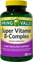 Augu Spring Valley Super Vitamina B-Complex, Supporto Metabolismo, Compresse Integratore alimentare, 250 Conte