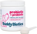 Buddy Biotics Probiotico + Prebiotico per Cani- Gut Flora Salute, Salute Digestiva e Immune, Diarrea e Bowel Support – 5 miliardi di CFU per Scoop