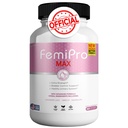 Integratore di supporto urinario femminile FemiPro MAX, 60 capsule, controllo della vescica ad alta resistenza con mirtillo, ibisco, dadelion, vegano, senza glutine (1)