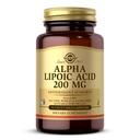 Solgar Alpha Lipoic Acid 200 mg, 50 capsule vegetali - Supporto antiossidante - Aiuta a riciclare Glutathione, Vitamina C & E, CoQ-10 - Non OGM, Vegan, Gluten Free, Dairy Free, Kosher - 50 Servings