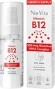Vitamina B12 Spray 500 mcg (150 Serve) - Complesso MHA ad assorbimento rapido (metilcobalamina, idrossicobalamina, Adenosylcobalamin) - Vegan, Non OGM, Liquido B12 Supplemento