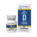 Vitamina D3 10000 IU, Compresse MicroLingual Dissolve Rapide, 100 Conte, Aiuta a promuovere ossa forti e denti, Supporto immunitario, Aiuta a mantenere la funzione muscolare sana, Non OGM