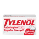 Tabelle di resistenza regolare di Tylenol con 325 mg di Acetaminophen, Riduttore di febbre e dolore per mal di testa, Backache, dolori muscolari, dolori articolari e ceppi mestruali, 100 ct