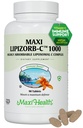 Maxi Salute Vitamina C 1000mg compresse con miscela digestiva, vitaminaC ad alta dose altamente assorbibile, supplemento di supporto Immune non OGM Kosher vegetariano (90 conte)