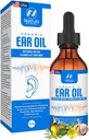 Olio per l'orecchio organico per l'infezione dell'orecchio - Gocce naturali per la prevenzione dell'arache, Rimozione dell'orecchio e della cera di Swimmer - Bambini, Adulti, Baby, & Dog Earache Remedy - con Mullein, Aglio, Calendula Made in USA